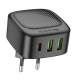 Мережевий зарядний пристрій BOROFONE BAS23A Lucky PD30W(1C2A) charger(EU) Black