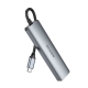 Адаптер BOROFONE DH14 Buddy Type-C 5-in-1 adapter Metal Gray