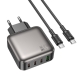 Мережевий зарядний пристрій BOROFONE BAS57A Absolute PD67W(3C1A) charger set(C to C)(EU) Black