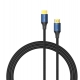 Кабель Vention Cotton Braided HDMI-A Male to Male HD Cable 8K 1.5M Blue Aluminum Alloy Type