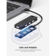 Хаб Vention Type-C to 4-Port USB 3.0 Hub with Power Supply Black 0.5M ABS Type