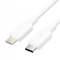 Кабель Vention USB 2.0 Type-C Male to Lightning Male 3A Cable 2M White PVC Type