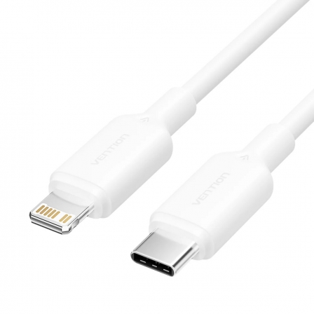 Кабель Vention USB 2.0 Type-C Male to Lightning Male 3A Cable 2M White PVC Type