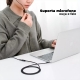 Кабель Vention Cotton Braided 3.5mm Audio Extension Cable 0.5M Black Metal Type