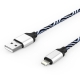 Кабель Zebra USB — Apple Lightning Iphone 2А White