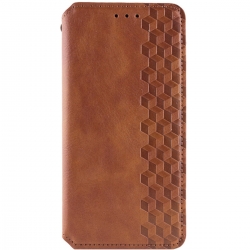 Чохол-книжка для смартфона Rubic Leather for Xiaomi Redmi Note 13 Pro Plus 5G Brown