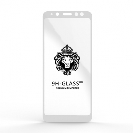 Захисне скло Glass 9H Samsung A8 2018 (A530) White