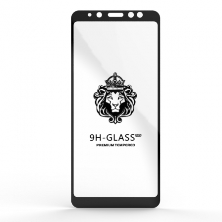 Захисне скло Glass 9H Samsung A8 Plus 2018 (A730) Black
