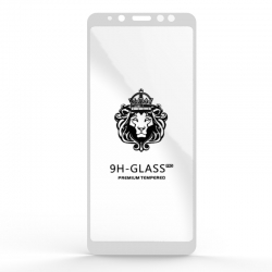 Захисне скло Glass 9H Samsung A8 Plus 2018 (A730) White