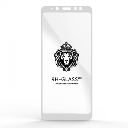 Захисне скло Glass 9H Samsung A8 Plus 2018 (A730) White
