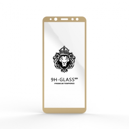 Защитное стекло Glass 9H Samsung A6 (A600) 2018 Gold