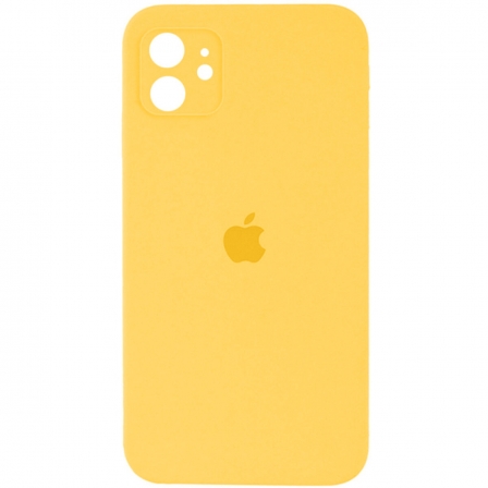 Чохол для смартфона Silicone Full Case AA Camera Protect for Apple iPhone 12 56,Sunny Yellow