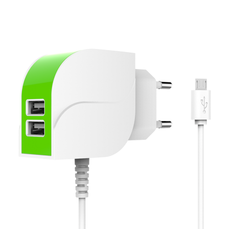 Сетевое зарядное устройство List White-Green