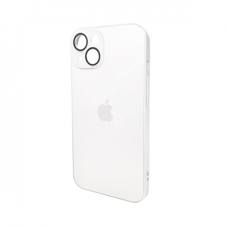 Чохол для смартфона AG Glass Matt Frame Color Logo for Apple iPhone 14 Pearly White