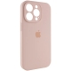 Чохол для смартфона Silicone Full Case AA Camera Protect for Apple iPhone 14 Pro Max 15,Pink Sand