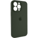 Чохол для смартфона Silicone Full Case AA Camera Protect for Apple iPhone 15 Pro Max 40,Atrovirens