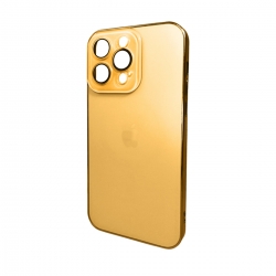 Чохол для смартфона AG Glass Sapphire Frame MagSafe Logo for Apple iPhone 15 Pro Max Gold