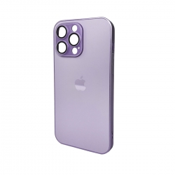 Чохол для смартфона AG Glass Matt Frame Color Logo for Apple iPhone 15 Pro Max Light Purple