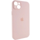 Чохол для смартфона Silicone Full Case AA Camera Protect for Apple iPhone 14 15,Pink Sand