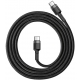 Кабель USB Type-C Baseus Cafule Flash Charging Cable for Type-C 100W 1m Gray/Black (CATKLF-SCG1)