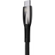 Кабель USB Type-C Baseus Glimmer Series Fast Charging Data Cable USB Type-A to USB Type-C 100W 1m Black (CADH000401)