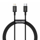 Кабель Lightning Baseus USB-C to Lightning Superior Series 1m Black (CATLYS-A01)