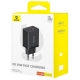 Мережевий зарядний пристрій Baseus Cube Fast Charger C+U 30W Black (P10111404113-00)