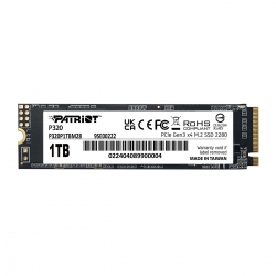 SSD M.2 Patriot P320 1TB NVMe 2280 Gen3.0 x4 3D TLC