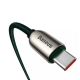 Кабель Baseus Display Fast Charging Data Cable Type-C to Type-C 100W 1m Green