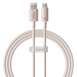 Кабель Baseus Habitat Series Fast Charging Cable USB to Type-C 100W 1m Wheat Pink