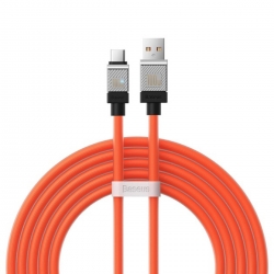 Кабель Baseus CoolPlay Series Fast Charging Cable USB to Type-C 100W 2m Orange