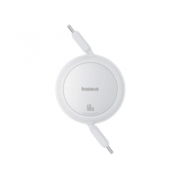 Кабель Baseus Free2Pull Mini Charging Cable USB-C to USB-C 60W 1m Moon White