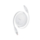 Кабель Baseus Free2Pull Mini Charging Cable USB-C to USB-C 60W 1m Moon White