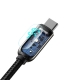 Кабель Baseus Display Fast Charging Data Cable USB to Type-C 66W 1m Black