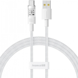 Кабель Baseus Gem Fast-Charging Data Cable USB to USB-C 100W 2m Moon White