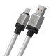 Кабель Baseus CoolPlay Series Fast Charging Cable USB to Type-C 100W 2m White