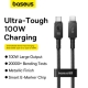 Кабель Baseus Unbreakable Series Fast Charging Data Cable Type-C to Type-C 100W 2m Cluster Black