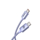 Кабель Baseus Crystal Shine Series Fast Charging Data Cable Type-C to Type-C 100W 1.2m Purple