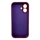 Чохол для смартфона Silicone Full Case AA Camera Protect for Apple iPhone 16 47,Plum