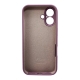 Чохол для смартфона Silicone Full Case AA Camera Protect for Apple iPhone 16 60,Taro Purple