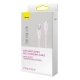 Кабель Baseus Explorer Series Fast Charging Cable with Smart Temperature Control Type-C to iP 20W 1m Pink