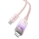 Кабель Baseus Explorer Series Fast Charging Cable with Smart Temperature Control Type-C to iP 20W 1m Pink