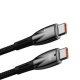 Кабель Baseus Glimmer Series Fast Charging Data Cable Type-C to Type-C 100W 1m Black