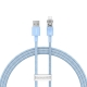 Кабель Baseus Explorer Series Fast Charging Cable with Smart Temperature Control USB to iP 2.4A 1m Blue