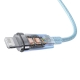 Кабель Baseus Explorer Series Fast Charging Cable with Smart Temperature Control USB to iP 2.4A 1m Blue