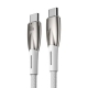 Кабель Baseus Glimmer Series Fast Charging Data Cable Type-C to Type-C 100W 2m White