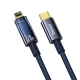 Кабель Baseus Explorer Series Auto Power-Off Fast Charging Data Cable Type-C to IP 20W 2m Blue