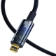 Кабель Baseus Explorer Series Auto Power-Off Fast Charging Data Cable Type-C to IP 20W 2m Blue