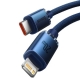 Кабель Baseus Crystal Shine Series Fast Charging Data Cable Type-C to iP 20W 2m Blue