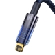 Кабель Baseus Explorer Series Auto Power-Off Fast Charging Data Cable USB to IP 2.4A 2m Blue